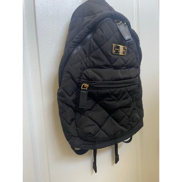 Marc Jacobs black nylon quilted Backpack - Picture 1 of 12